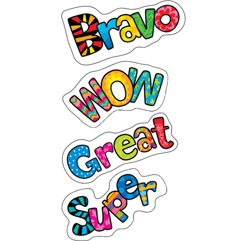 Poppin' Patterns Positive Words Stickers