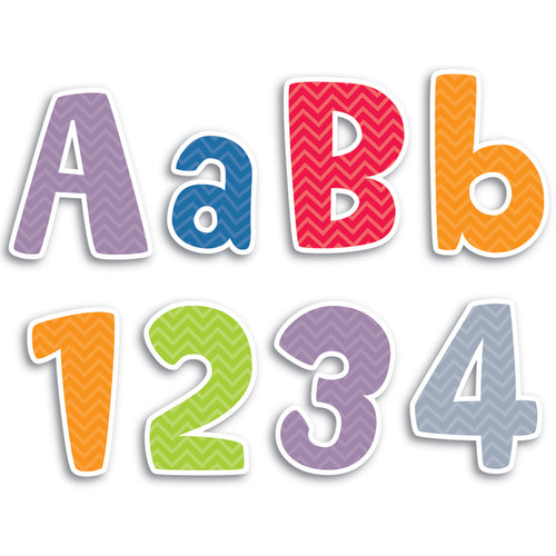 Chevron Solids 4 Designer Letters, 216/Pack