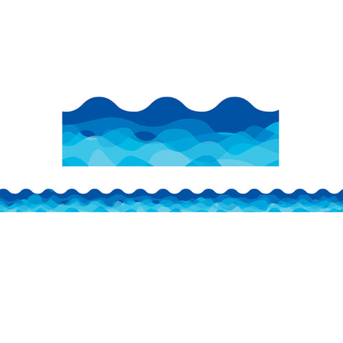 Waves Of Blue Border, 35 Feet
