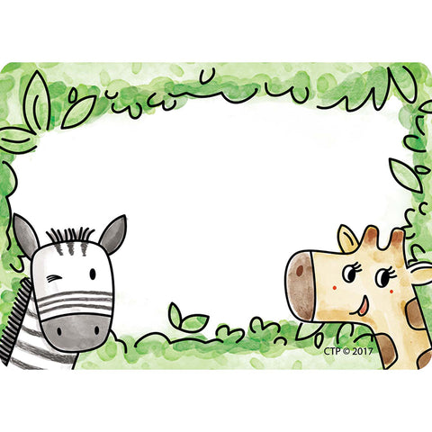 Safari Friends Name Tag Labels, 36/Pack