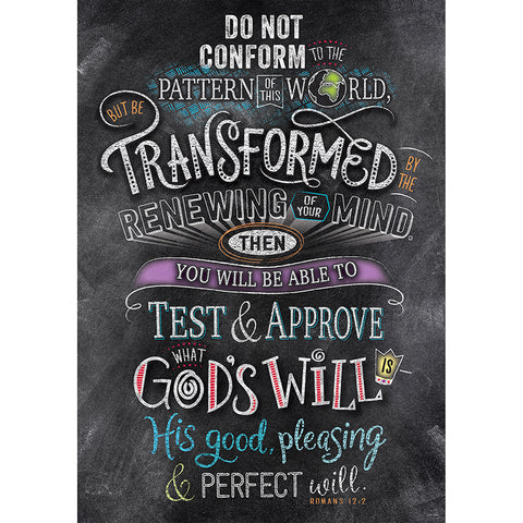 Romans 12:2 Rejoice Inspire U Poster
