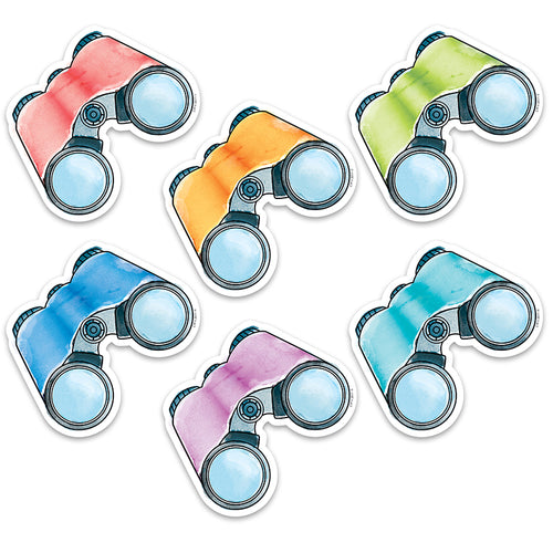 Safari Friends Binoculars 6 Designer Cut-Outs, 36/Pack