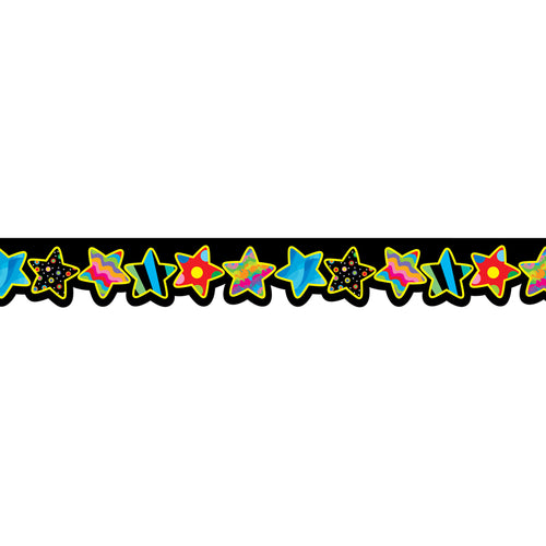 Poppin' Patterns Stars Border, 35 Feet