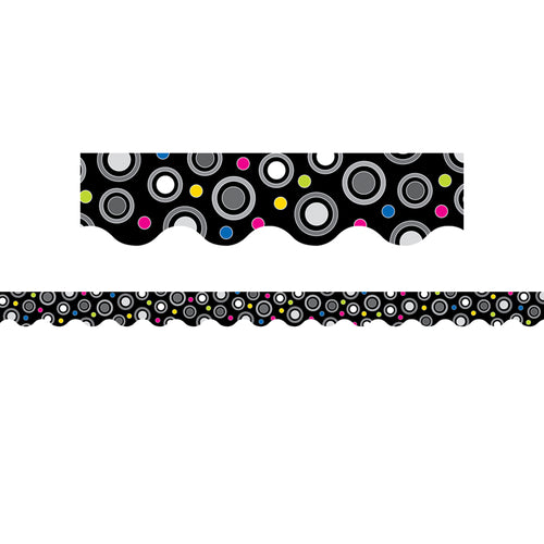 Polka Dot Party Border, 35 Feet