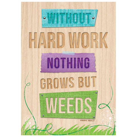 Without Hard Work¦ Inspire U Poster