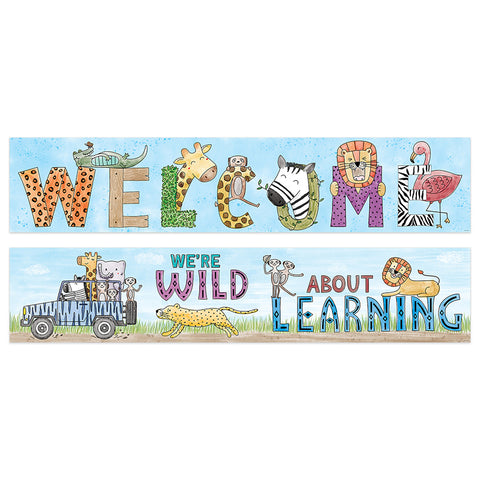 Safari Friends Welcome Banner (2-Sided)