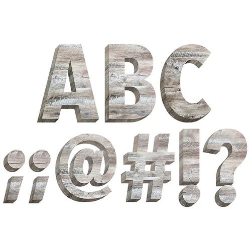 Rustic Wood 6 Designer Letters