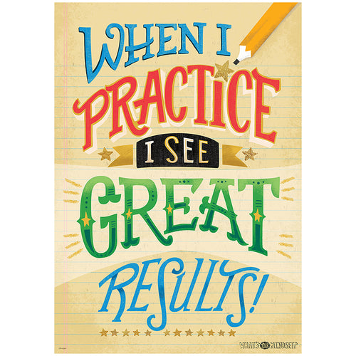 What'S Your Mindset? Inspire U„¢ Poster, When I Practice...