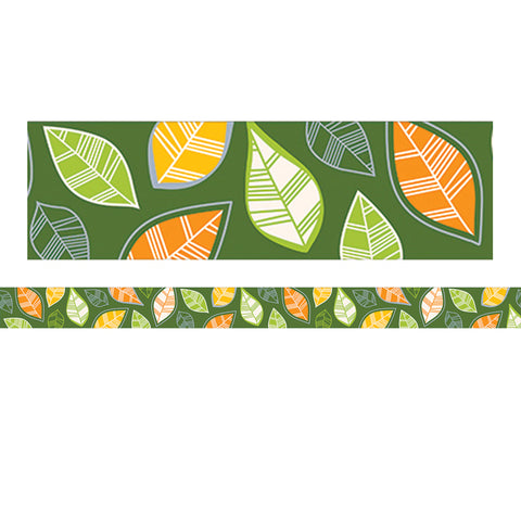 Woodland Friends Autumn Leaves Border, 35 Feet