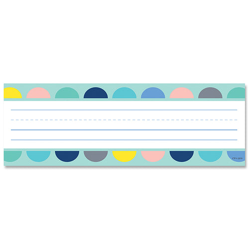 Calm & Cool Half-Dots On Turquoise Name Plates, 36/Pack