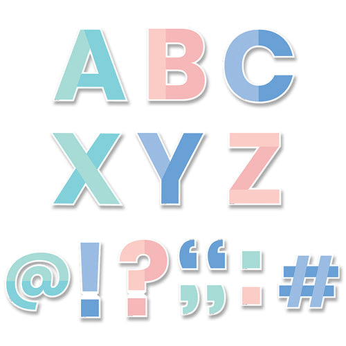 Color Block 5 Designer Letters, 110/Pack