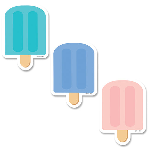 Calm & Cool Ice Pops 3 Designer Cut-Outs, 36/Pack