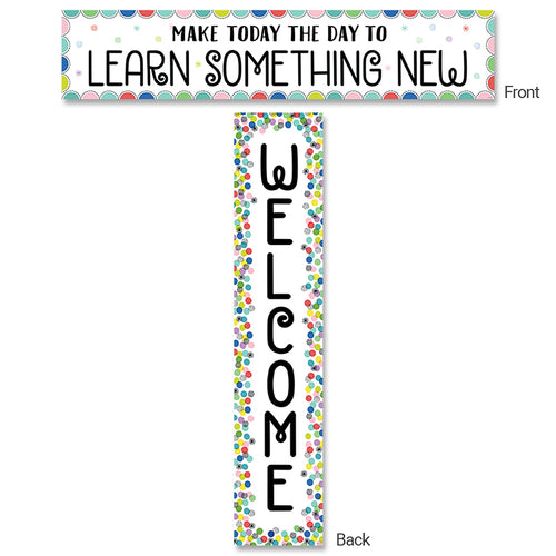 Color Pop Welcome Banner (2-Sided)
