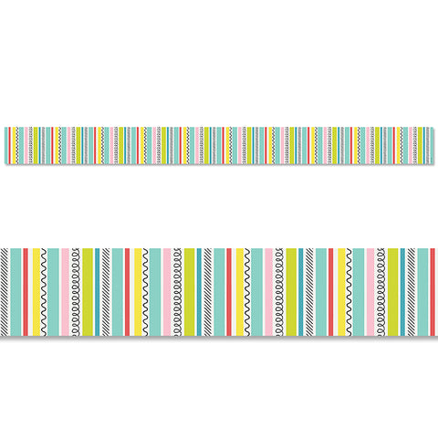 Poppin' Stripes Border, 35 Feet