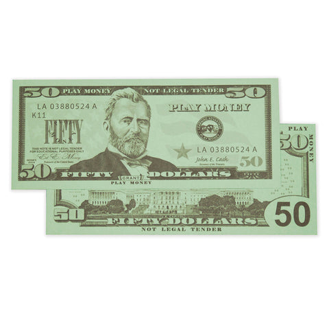 50 Bills, Set Of 50