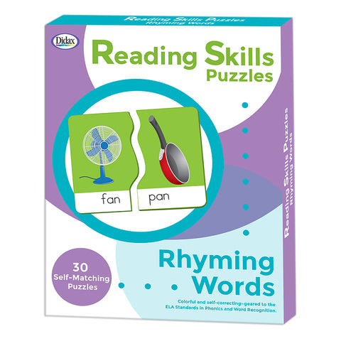 Reading Skills Puzzles, Rhyming Words
