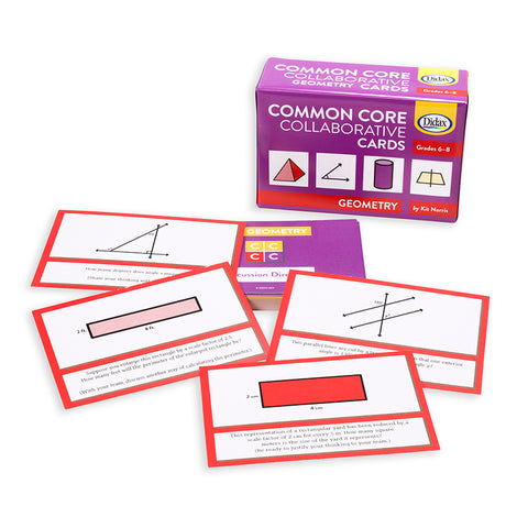Common Core Collaborative Cards, Geometry, Grades 6-8, Set Of 120