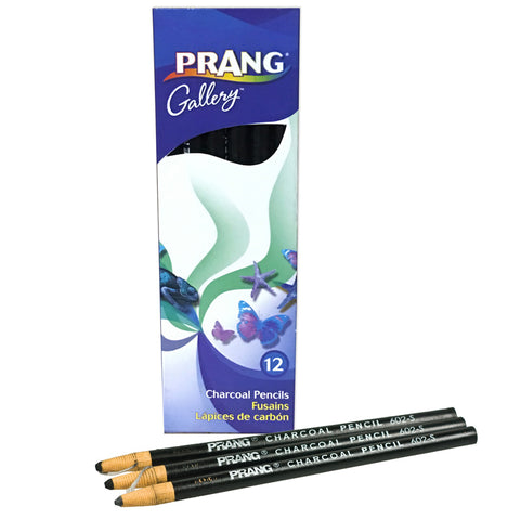 Prang Peel Off Charcoal Pencil, 12Ct