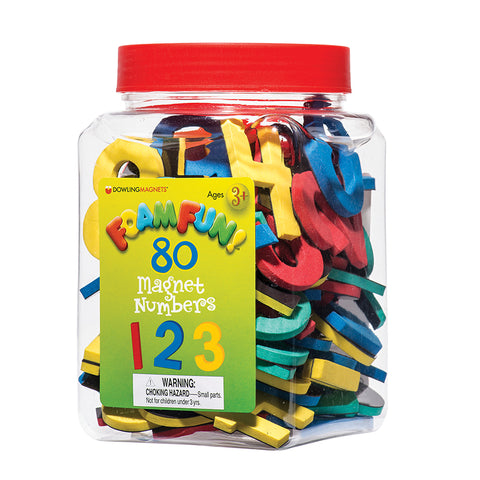 Foam Fun! Number Magnets, 80/Pack