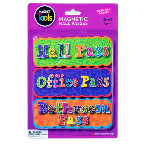 Magnetic Hall Pass Set Of 3