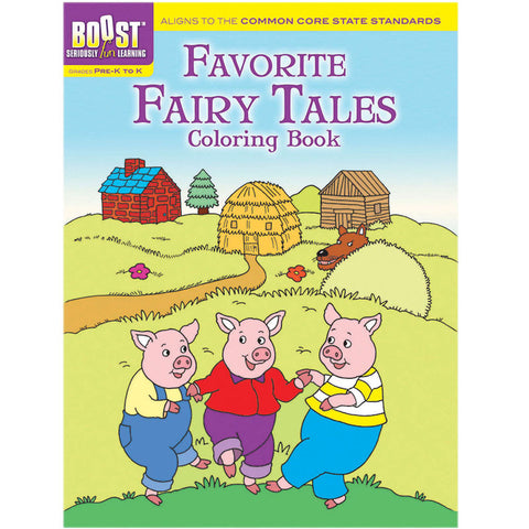 Boost Favorite Fairy Tales Coloring Book