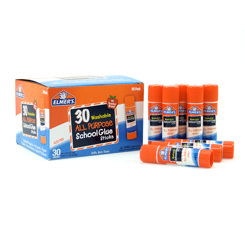 Elmer'S Washable School Glue Sticks, All Purpose, 30/Pack
