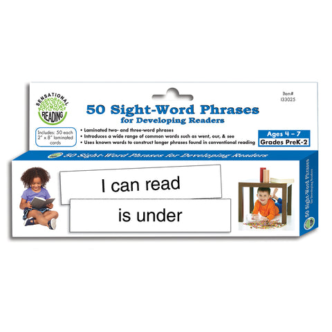 50 Sight-Word Phrases For Developing Readers