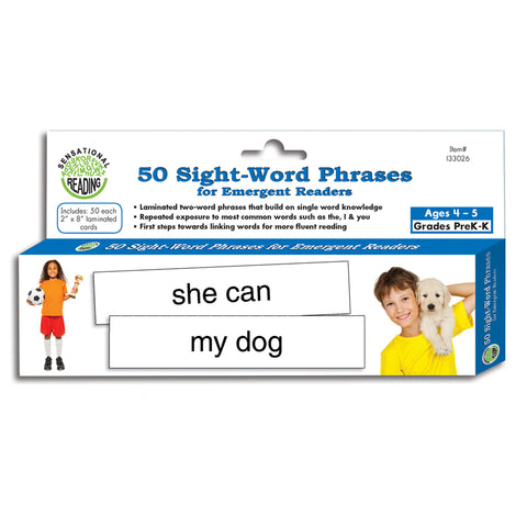 50 Sight-Word Phrases For Emergent Readers