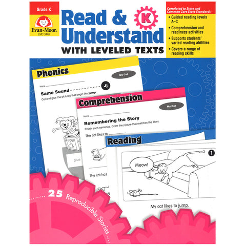 Read & Understand With Leveled Texts Book, Grade K