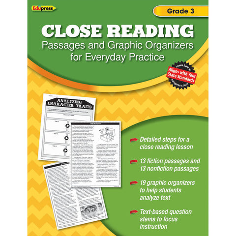 Close Reading Practice Book, Grade 3