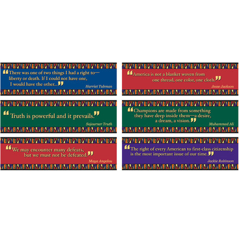 Black American Quotes Mini Bulletin Board Set