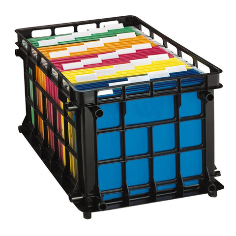 Filing Crate, Black