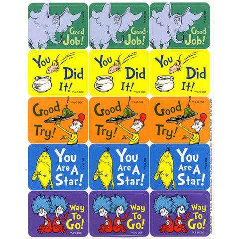 Dr. Seuss Success Stickers