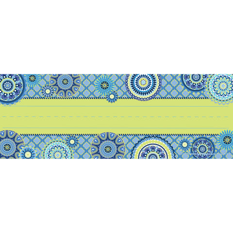 Blue Harmony Name Plates - Self Adhesive