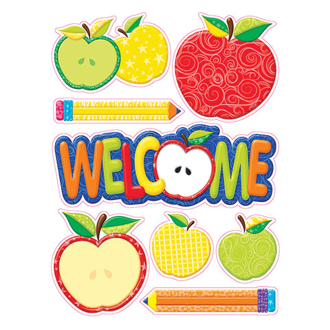 Color My World Welcome Window Clings
