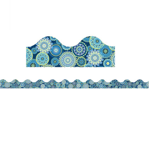 Blue Harmony - Mandala Scalloped Deco Trim