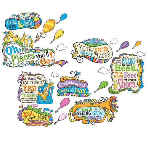 Dr. Seuss Oh The Places You'Ll Go Bulletin Board Set