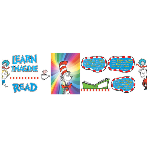 Dr. Seuss Dimensional Motivational Bulletin Board Set