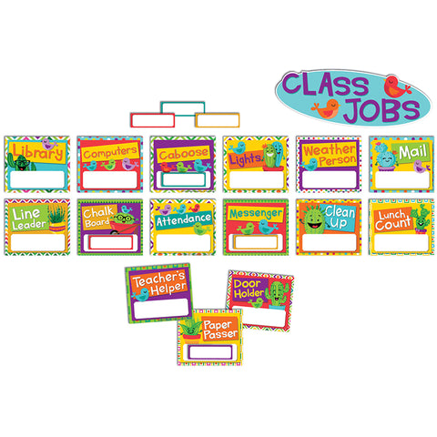 A Sharp Bunch Job Chart Mini Bulletin Board Set