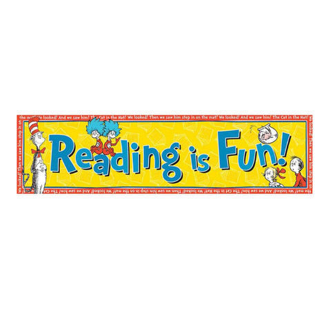 Cat In The Hat„¢ Reading Is Fun! Classroom Banner