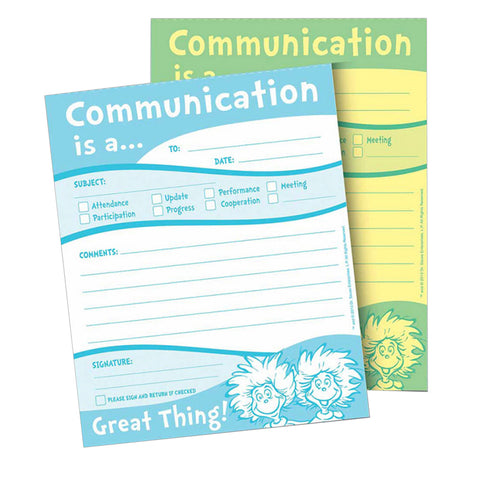 Dr. Seuss Communication Duplicate Notes