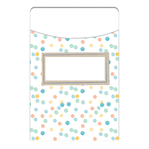 Confetti Splash Library Pockets, Dots