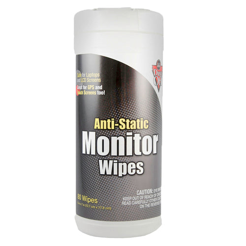 Anti-Static Monitor Wipes, 80 Ct. Canister