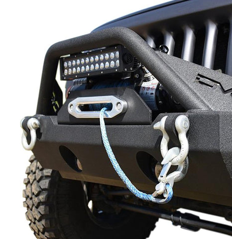 Jeep JK/JL Front Bumper w/Fog Lights FS-15 07-18 Wrangler JK/JL Steel Stubby DV8 Offroad