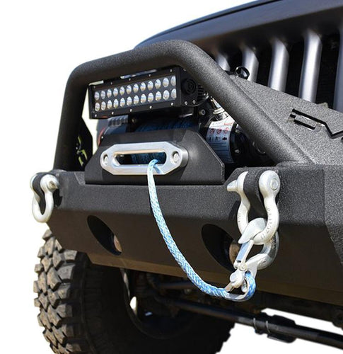 Jeep JK/JL Front Bumper w/Fog Lights FS-15 07-18 Wrangler JK/JL Steel Stubby DV8 Offroad
