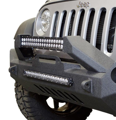 Jeep JK Front Bumper w/Fog Lights FS-17 07-18 Wrangler JK Steel Mid Length DV8 Offroad