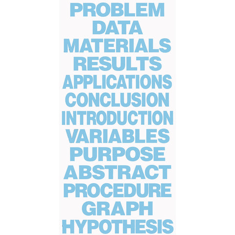 Project Board Titles, Sky Blue