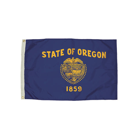 3X5' Nylon Oregon Flag Heading & Grommets