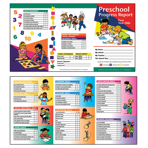 Preschool Progress Report (4 Year Olds)