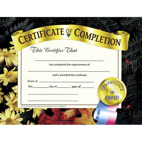 Certificate Of Completion